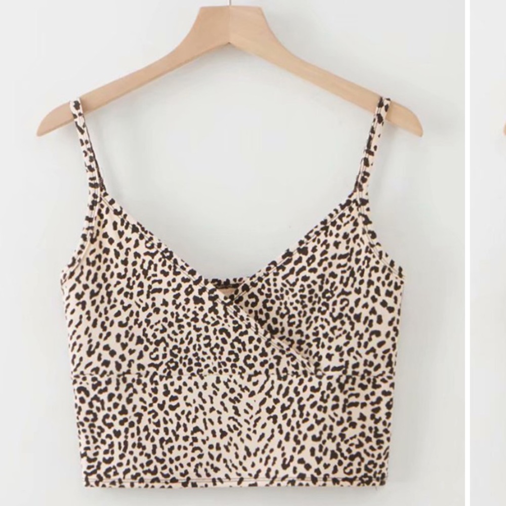 Leopard print tank top